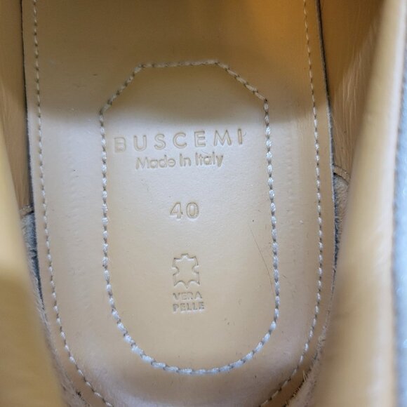 BUSCEMI 40MM BOW Suede Slip On Trainers Lock Sneakers EU 40 US 10 - Picture 11 of 13